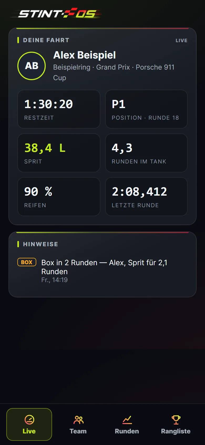 App: Live