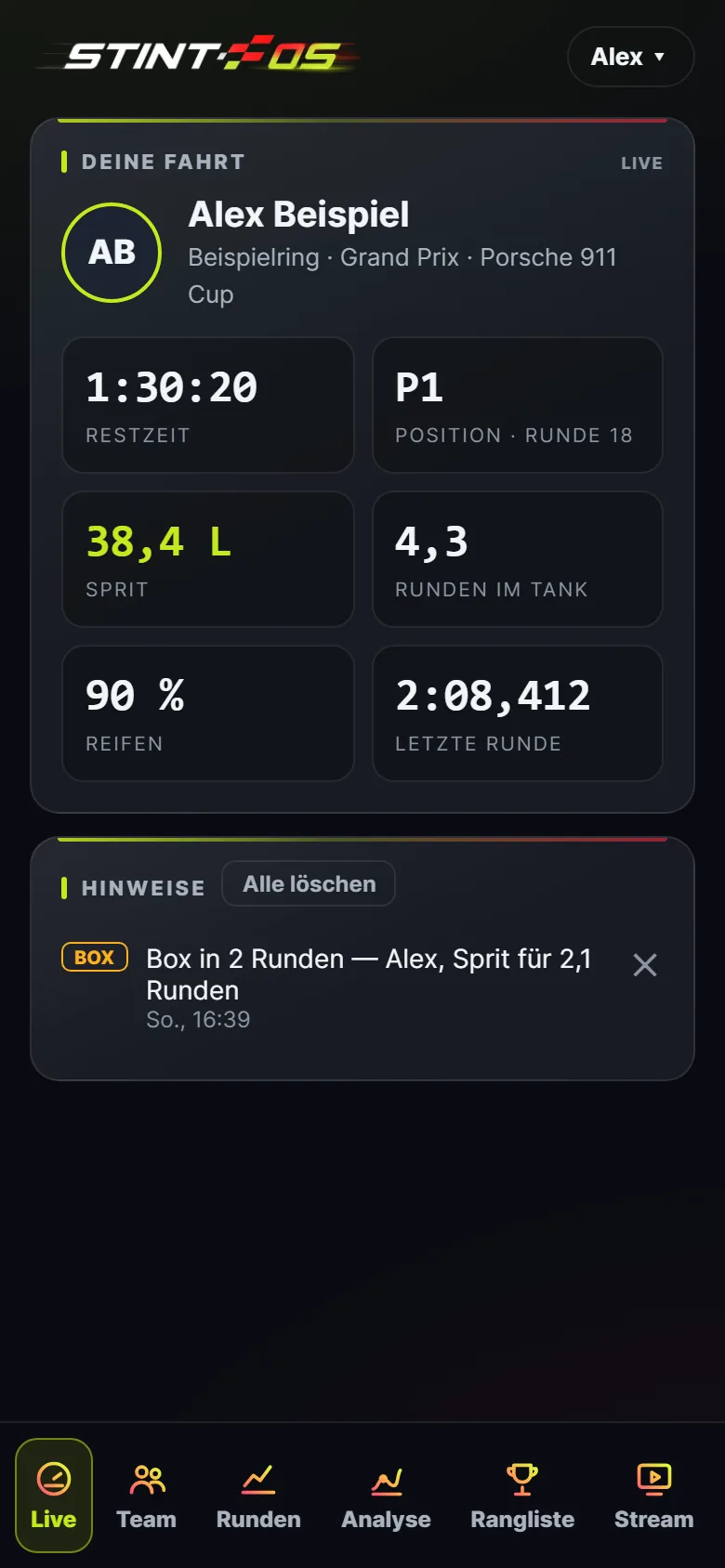 App: Live
