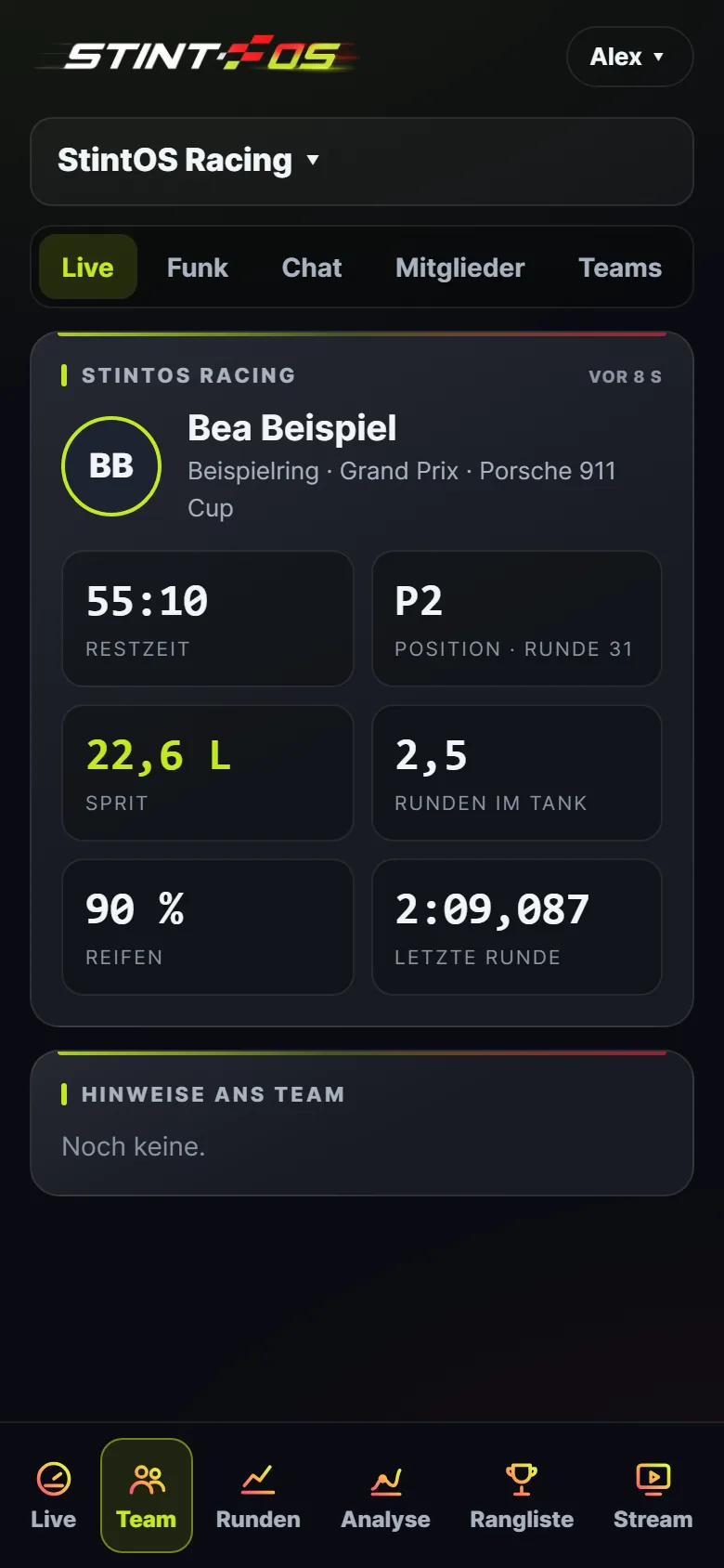 App: Team